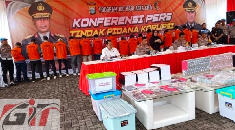 Kapolda Sulsel Pimpin Press Release Tindak Pidana Korupsi Di Sulawesi Selatan