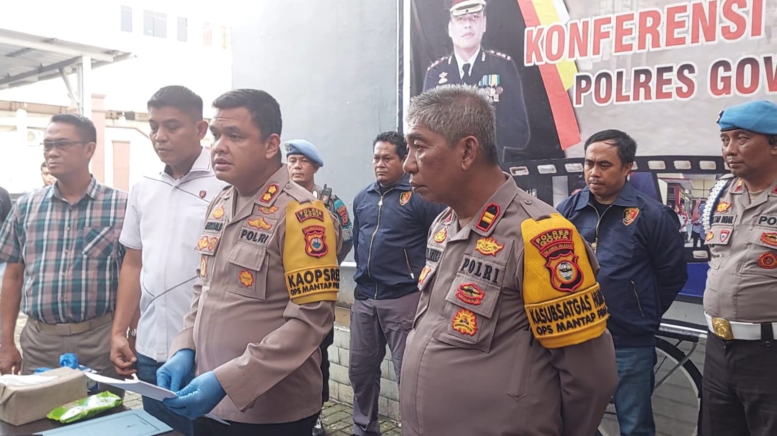 Polres Gowa Gelar Press Release Pengungkapan Kasus Persetubuhan Terhadap Anak Kandung