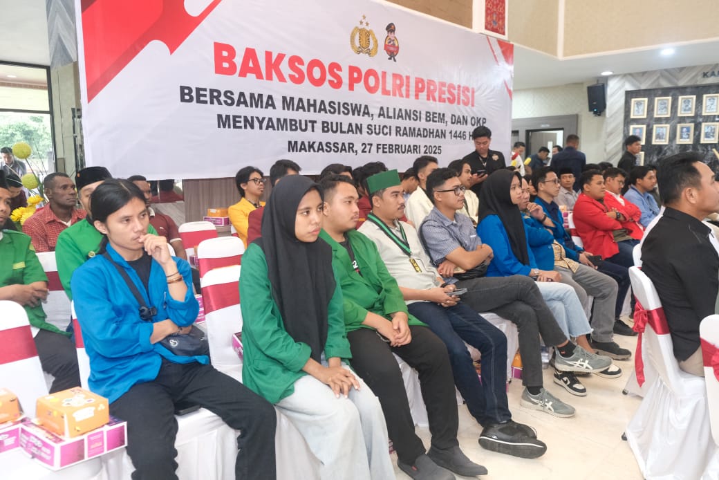 Sambut Ramadhan 1446 H, Polda Sulsel Gelar Baksos Polri Presisi Bersama Mahasiswa, Aliansi BEM dan OKP Se Sulsel