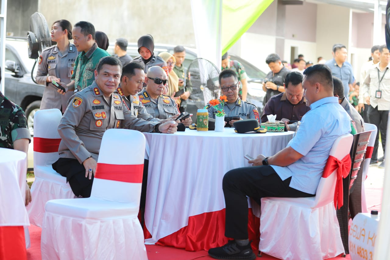Kapolres Gowa Hadiri Ground Breaking Serentak Perumahan Polri di Pattallassang