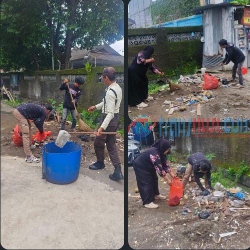 RT 01. Kel. Pattunuang Gotong Royong Kerja Bakti Bersama PKL dan Warga