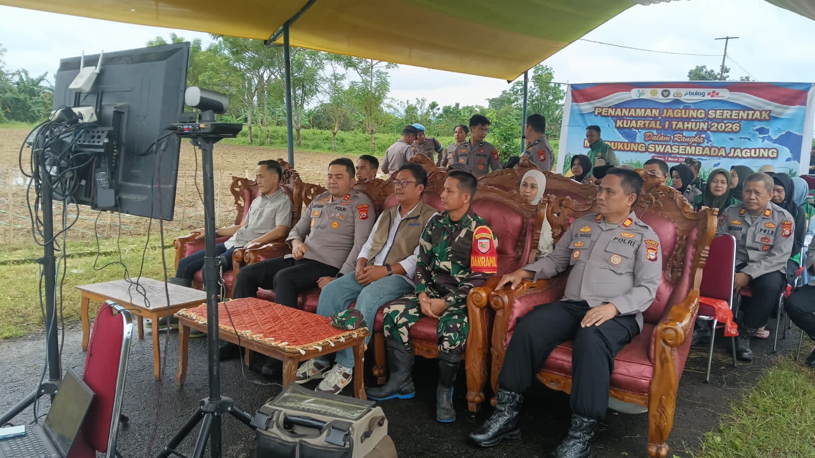Kapolres Gowa Ikuti Penanaman Jagung Serentak Kuartal I Dukung Swasembada Pangan 2026