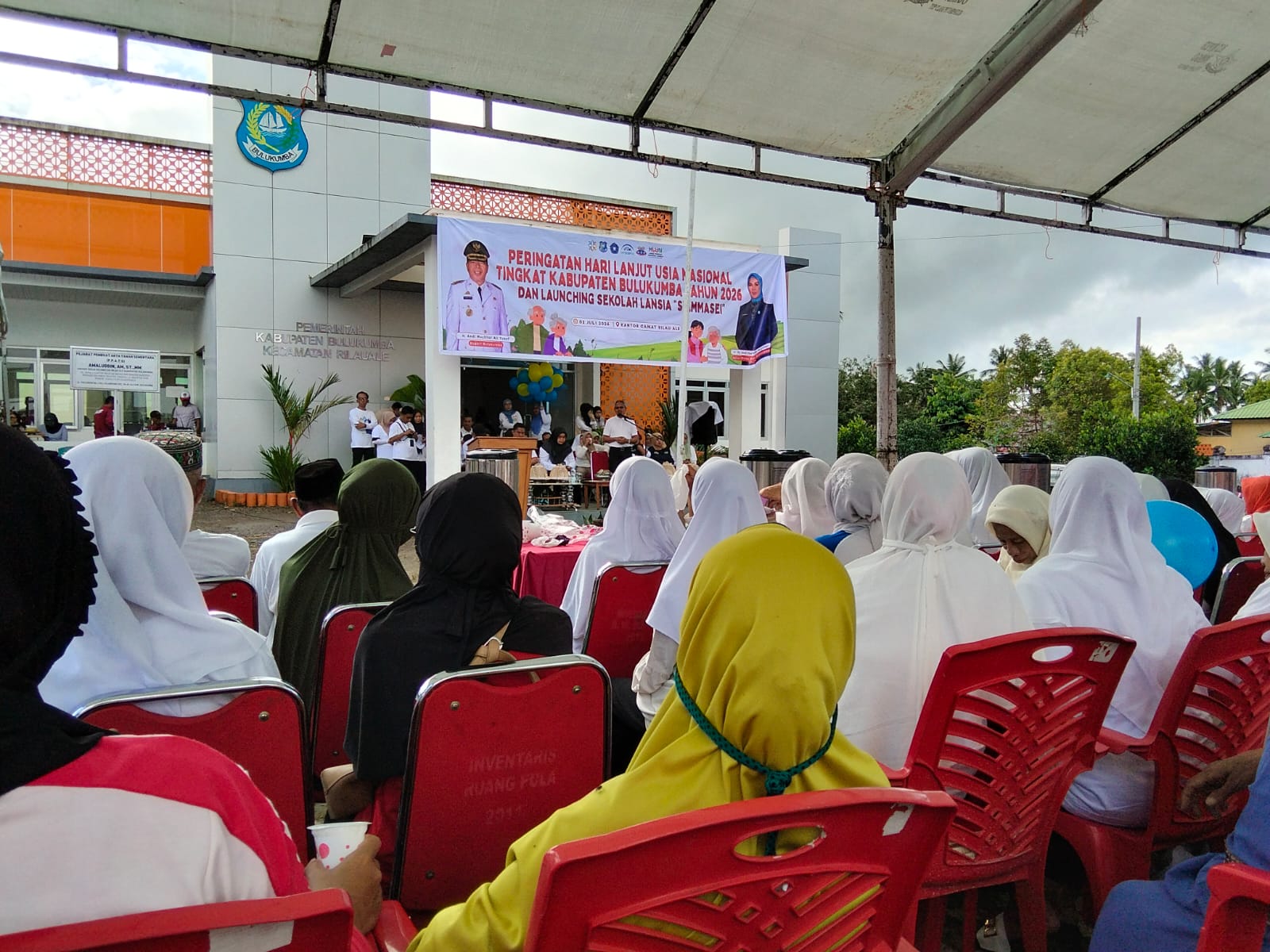 Sekda Bulukumba Launching Sekolah Lanjut Usia Siamasei di HLUN 2026 Rilau Ale