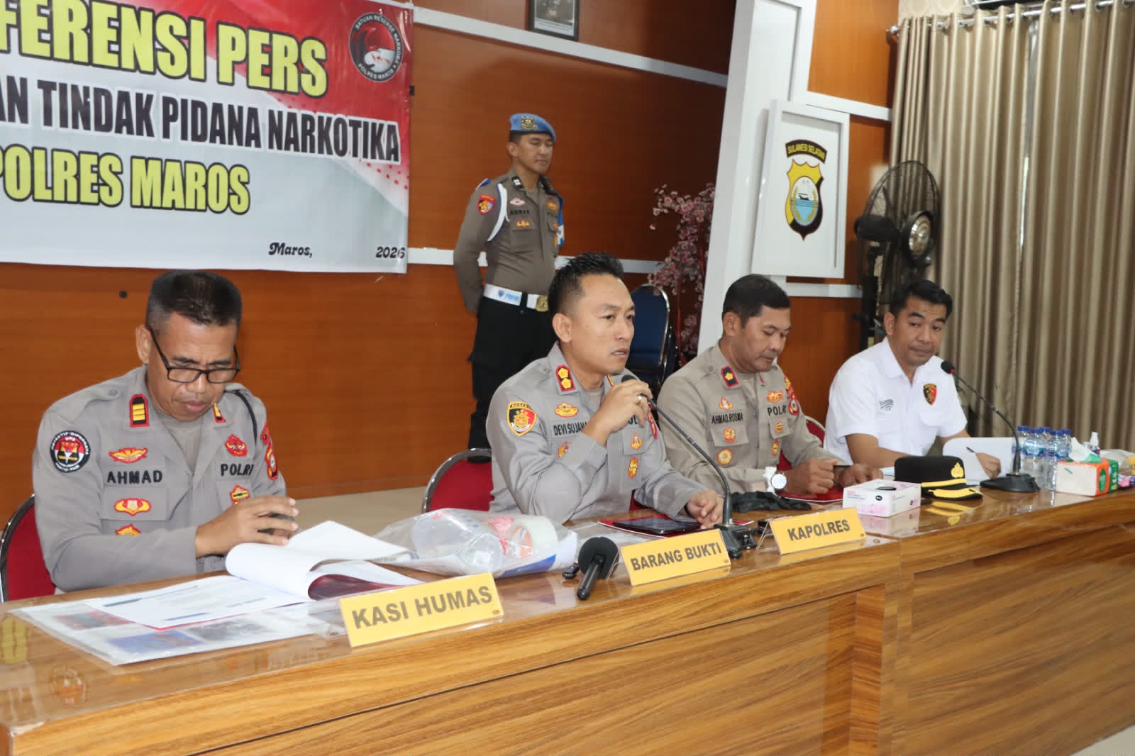 Polres Maros Bongkar Cairan Sintetis, 84 Botol Narkotika Disita