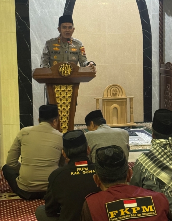 Kapolresta Gowa Safari Subuh, Ajak Warga Cegah Narkoba